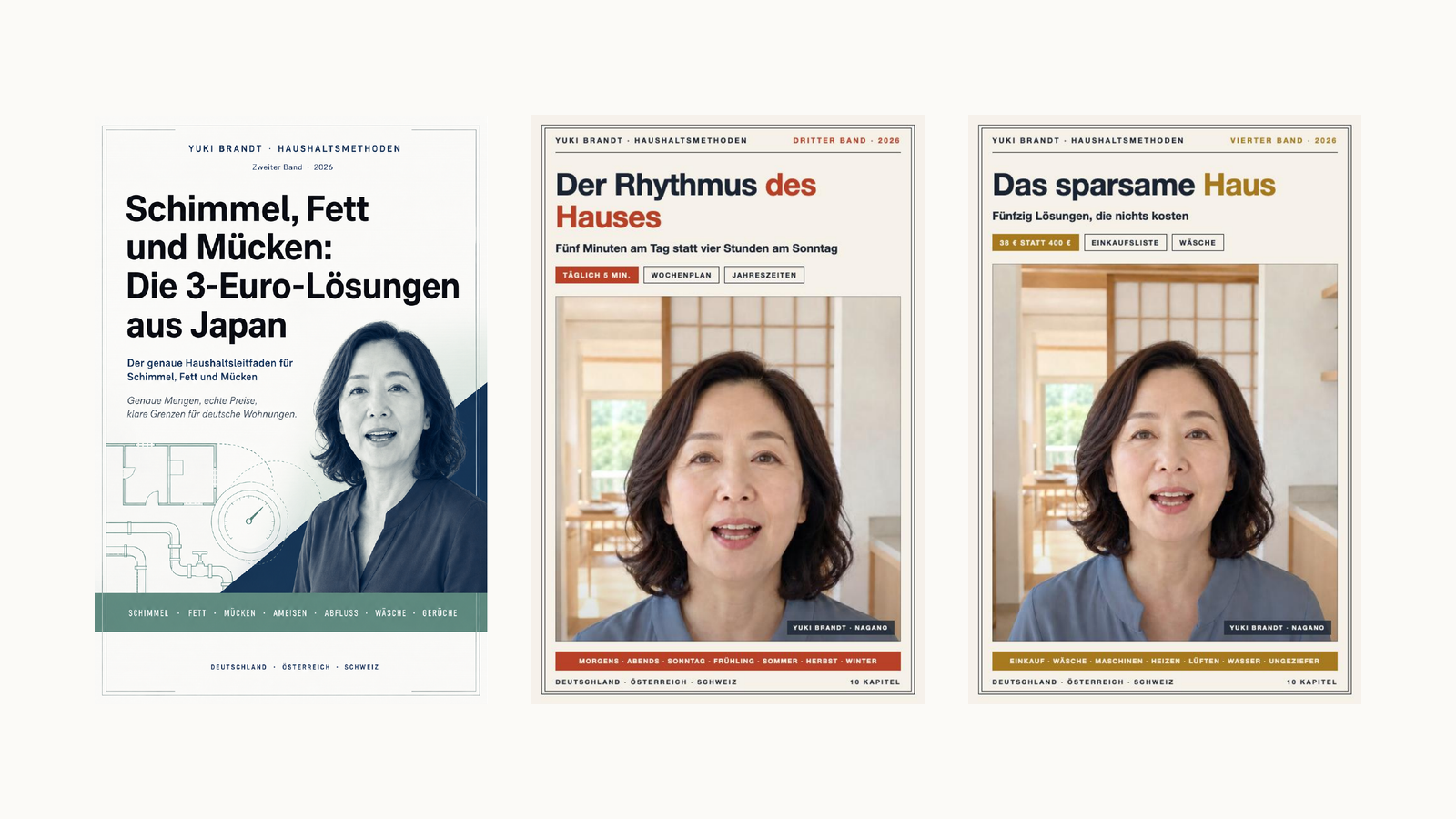 Yukis Bibliothek: Drei Bücher für Ihren Haushalt