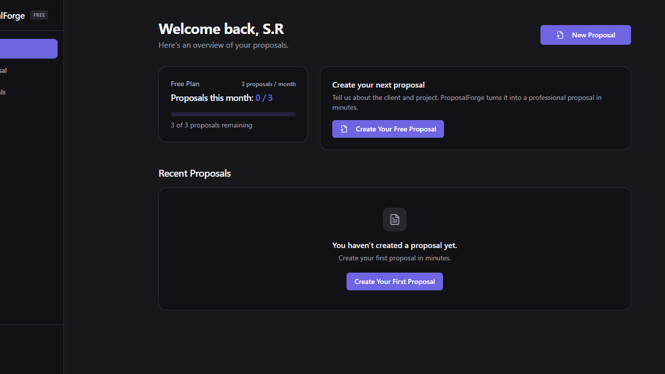 ProposalForge Free