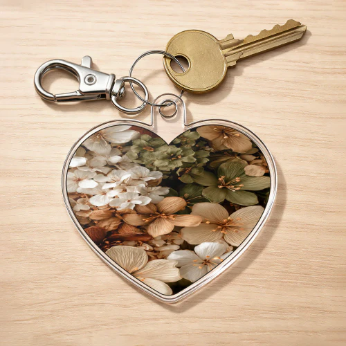 Charming Floral Keychain