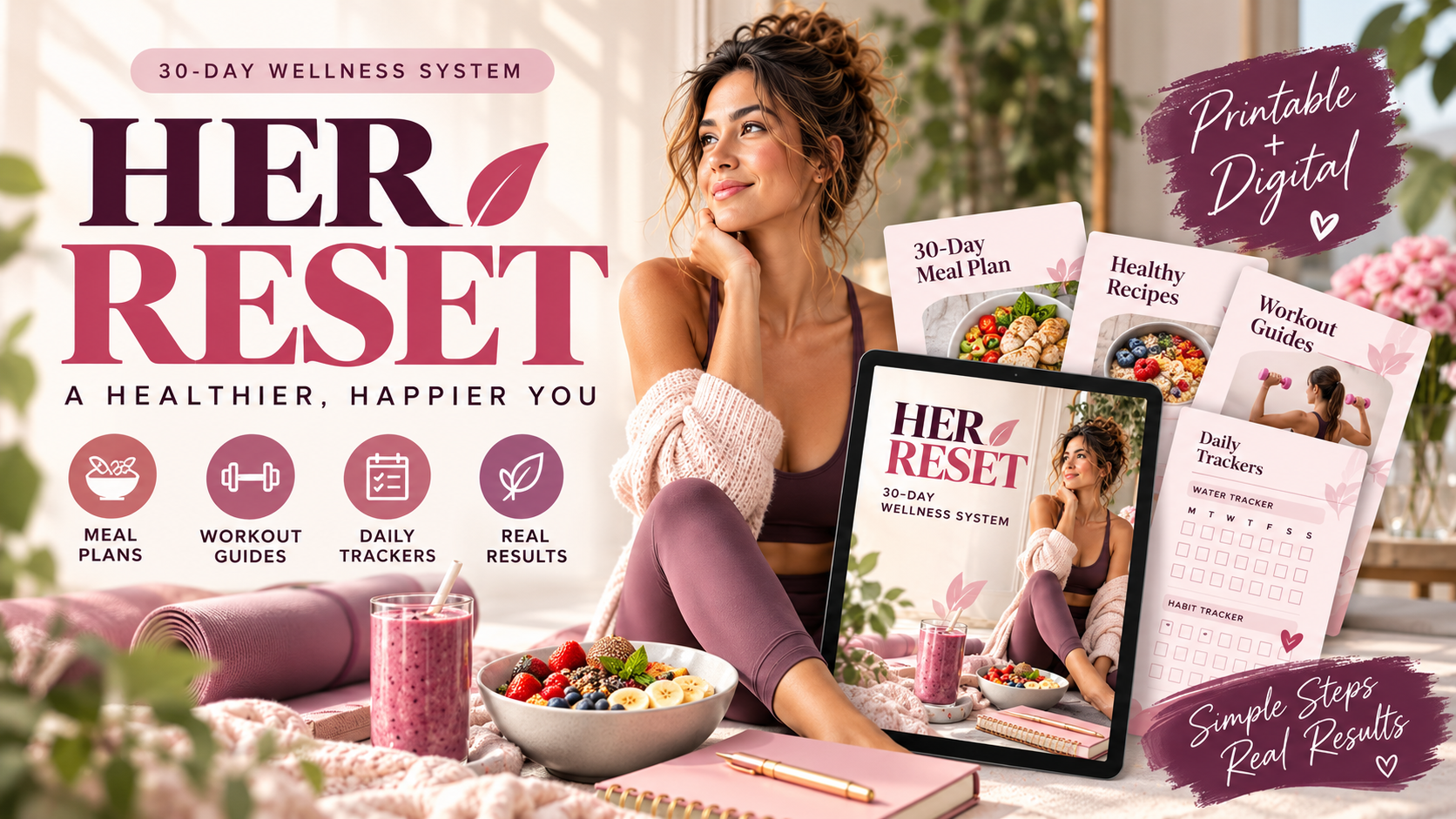 HER RESET — 30-Day Wellness System for Busy Women
