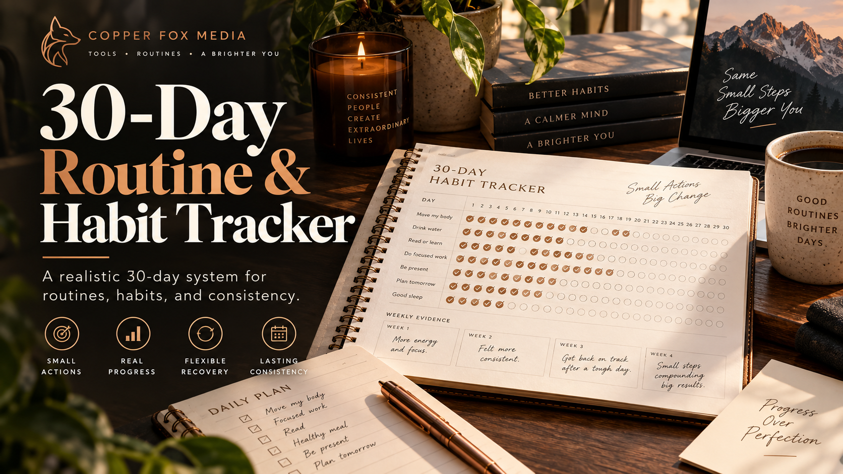 30-Day Routine & Habit Tracker
