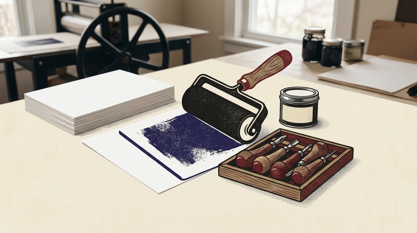 Home Studio Linocut Kit
