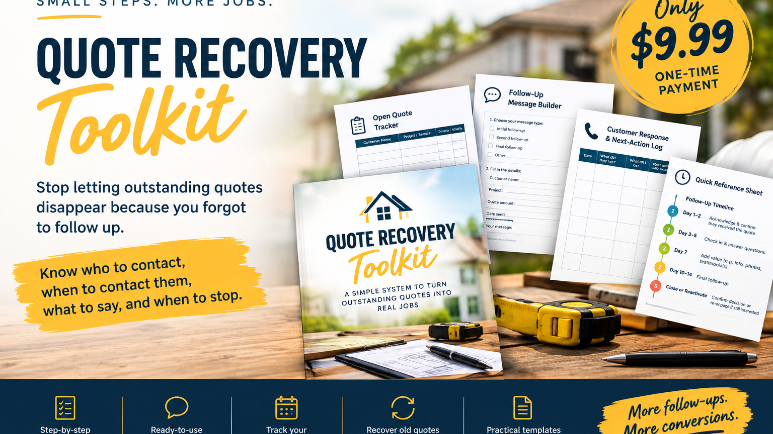 Quote recovery toolkit 