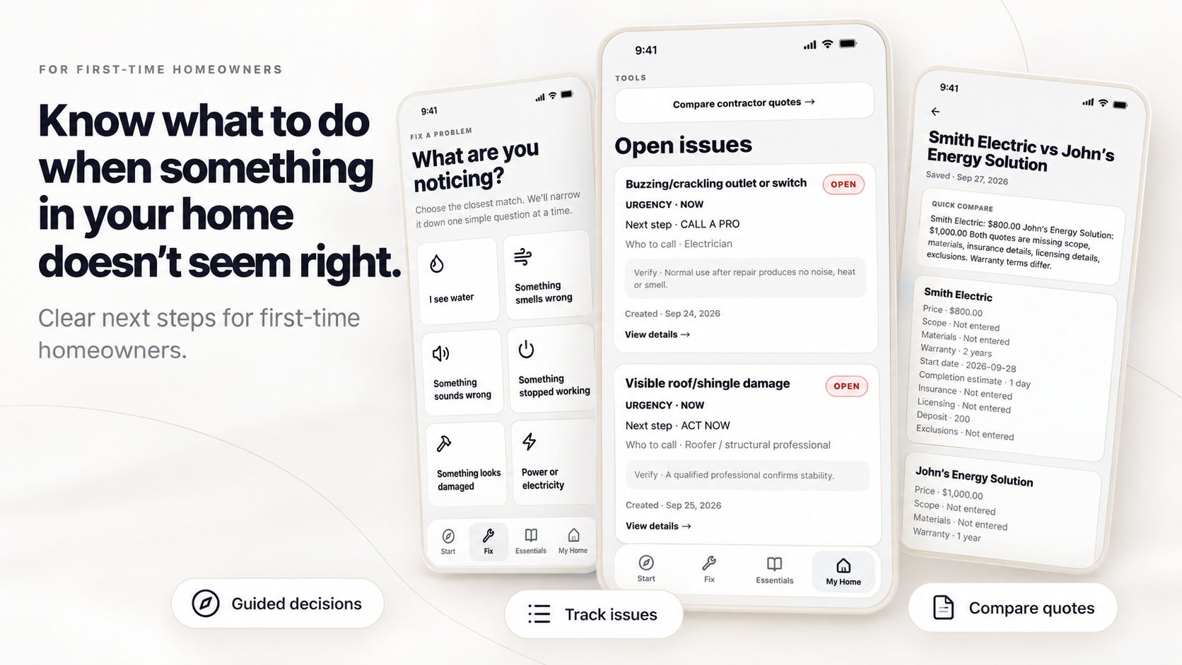 The New Homeowner Decision System