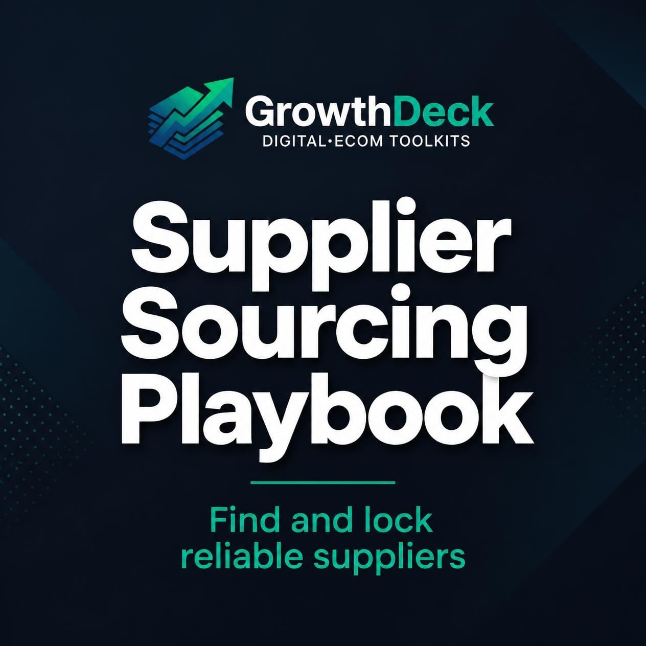 Supplier Sourcing Playbook