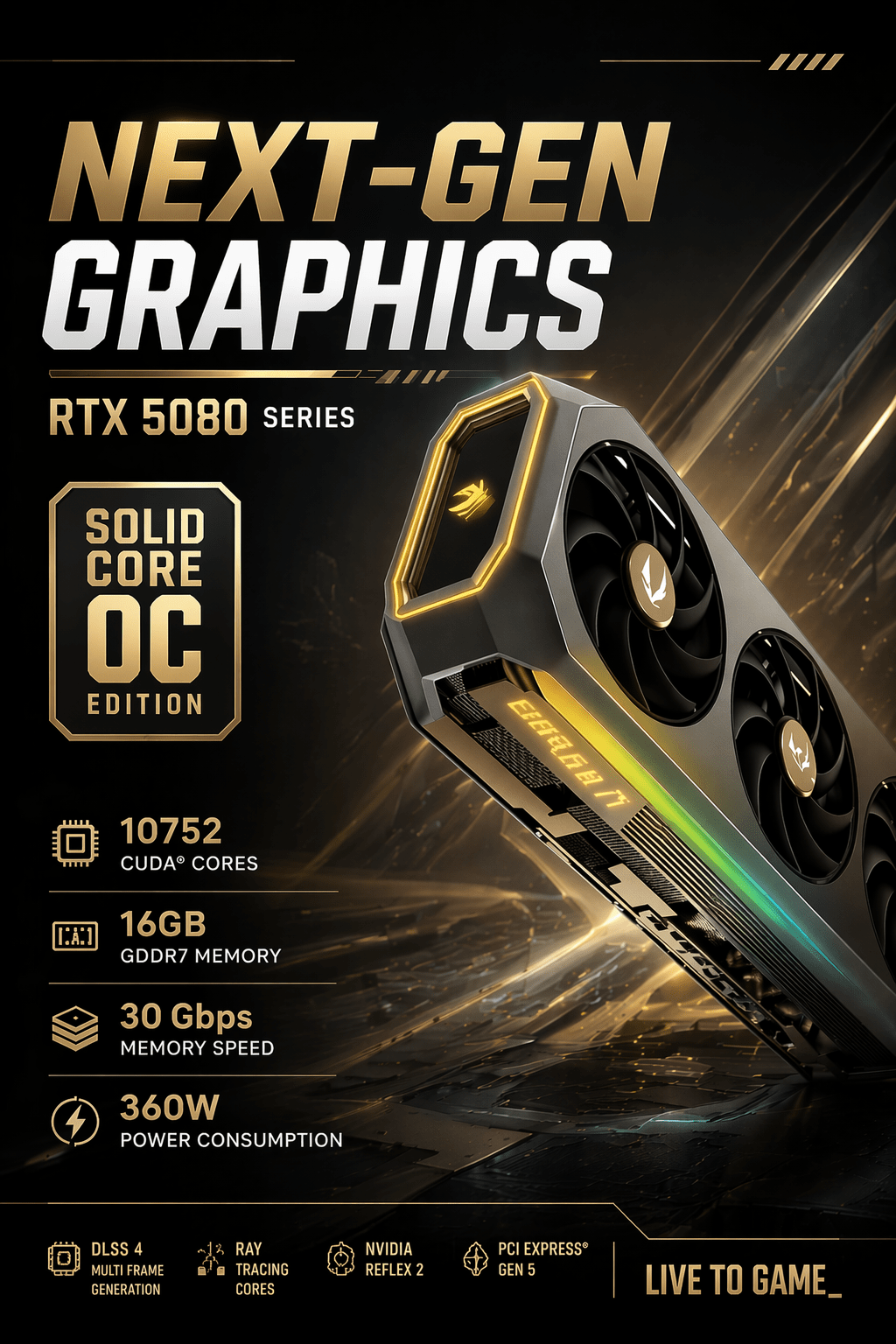 GeForce RTX 5080 Solid CORE OC 16GB