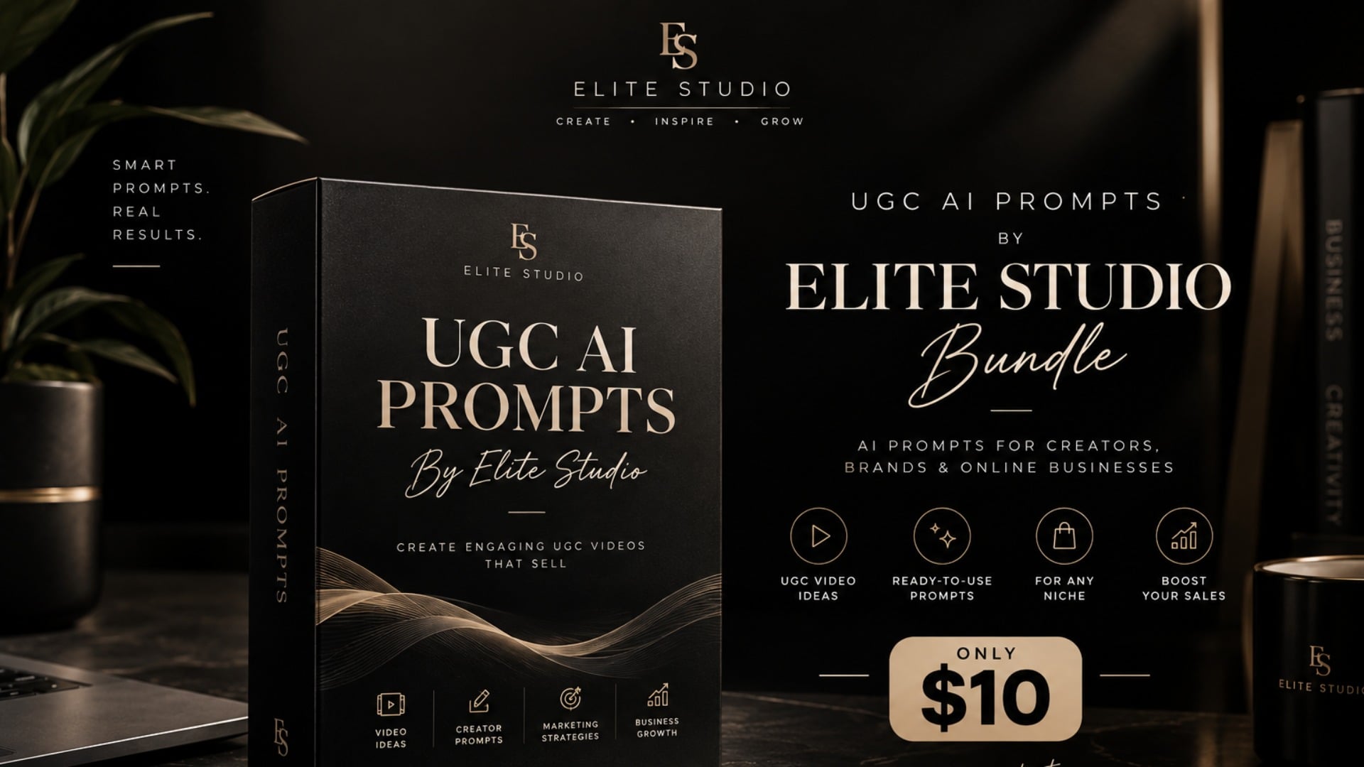 Create UGC-style ad concepts without staring at a blank screen.
