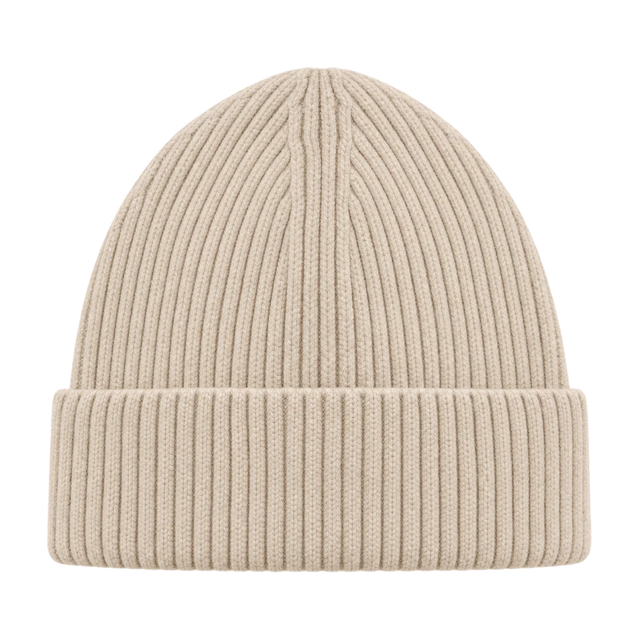 Ribbed Beanie — Oatmeal