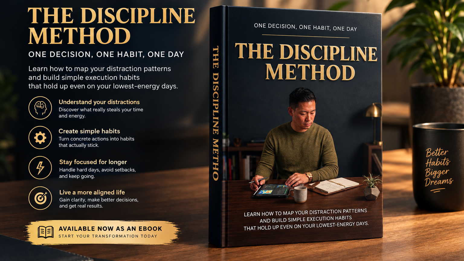 One Decision, One Habit, One Day: The Discipline Method