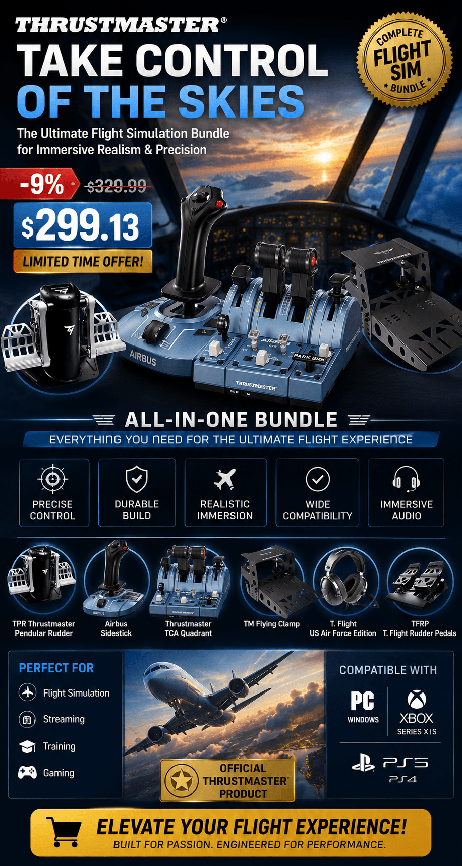 Thrustmaster TCA Captain Pack X Airbus Edition