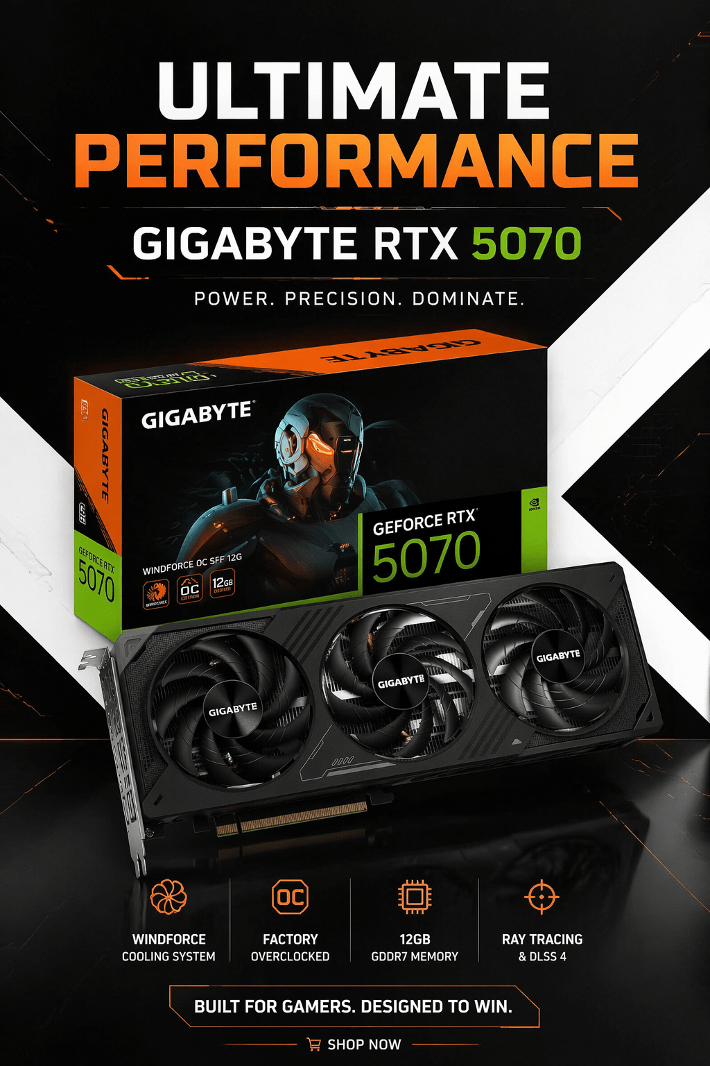 GeForce RTX 5070 WINDFORCE OC SFF 12G