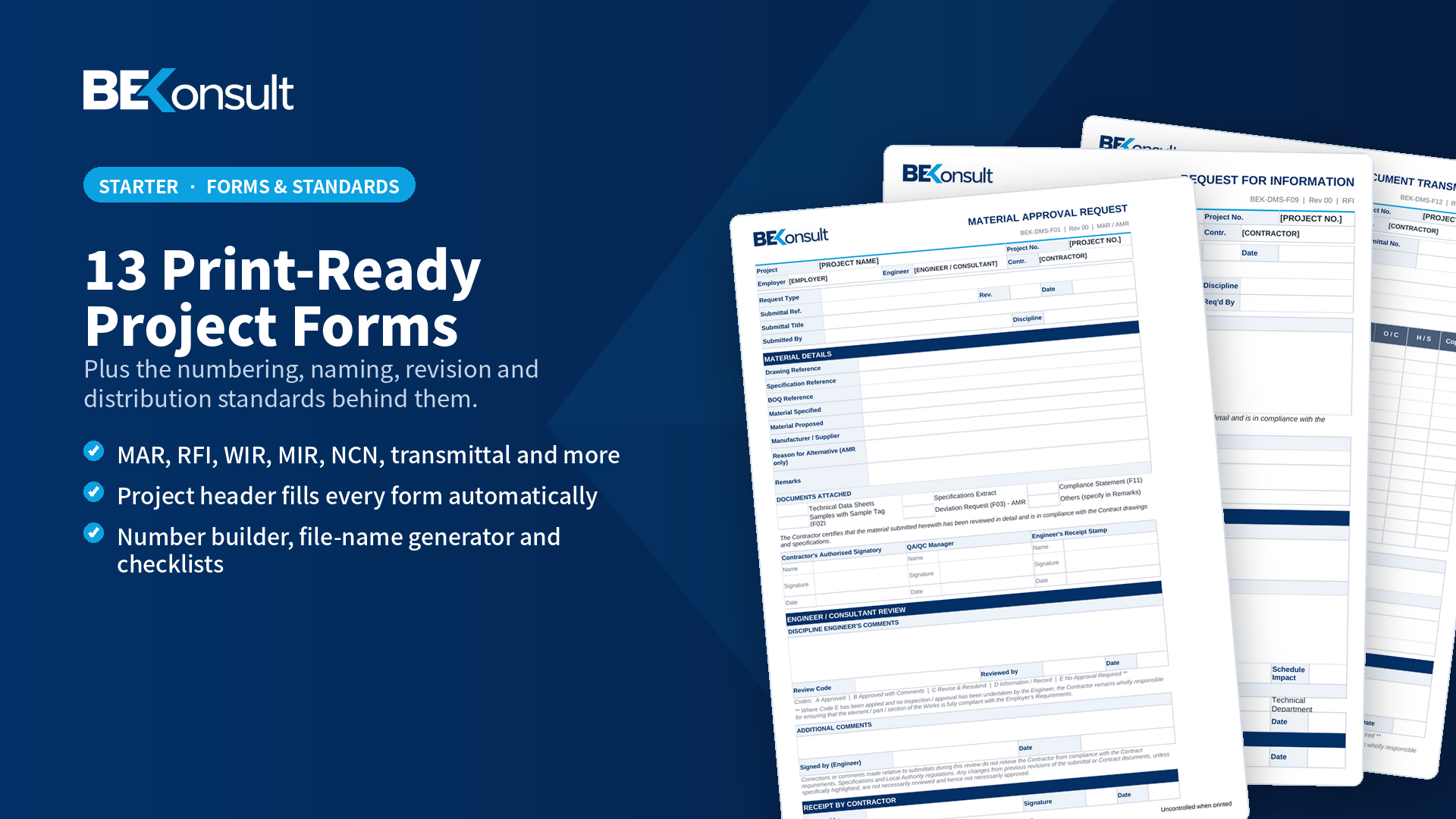 Document Control Starter: Forms & Standards Pack
