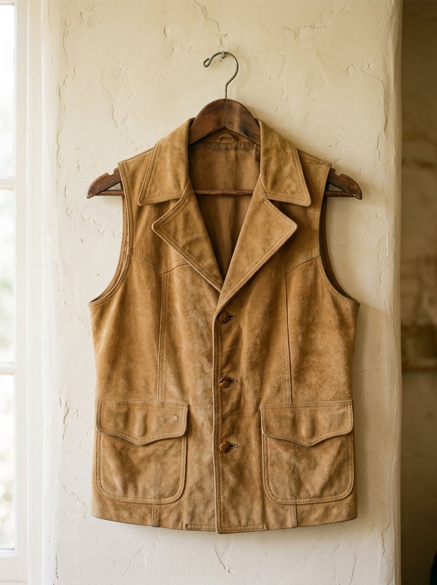 70s Suede Vest
