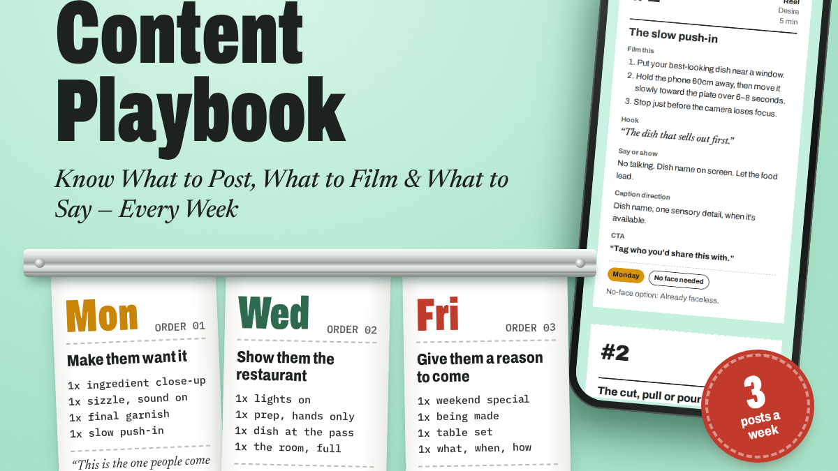 The Restaurant Content Playbook