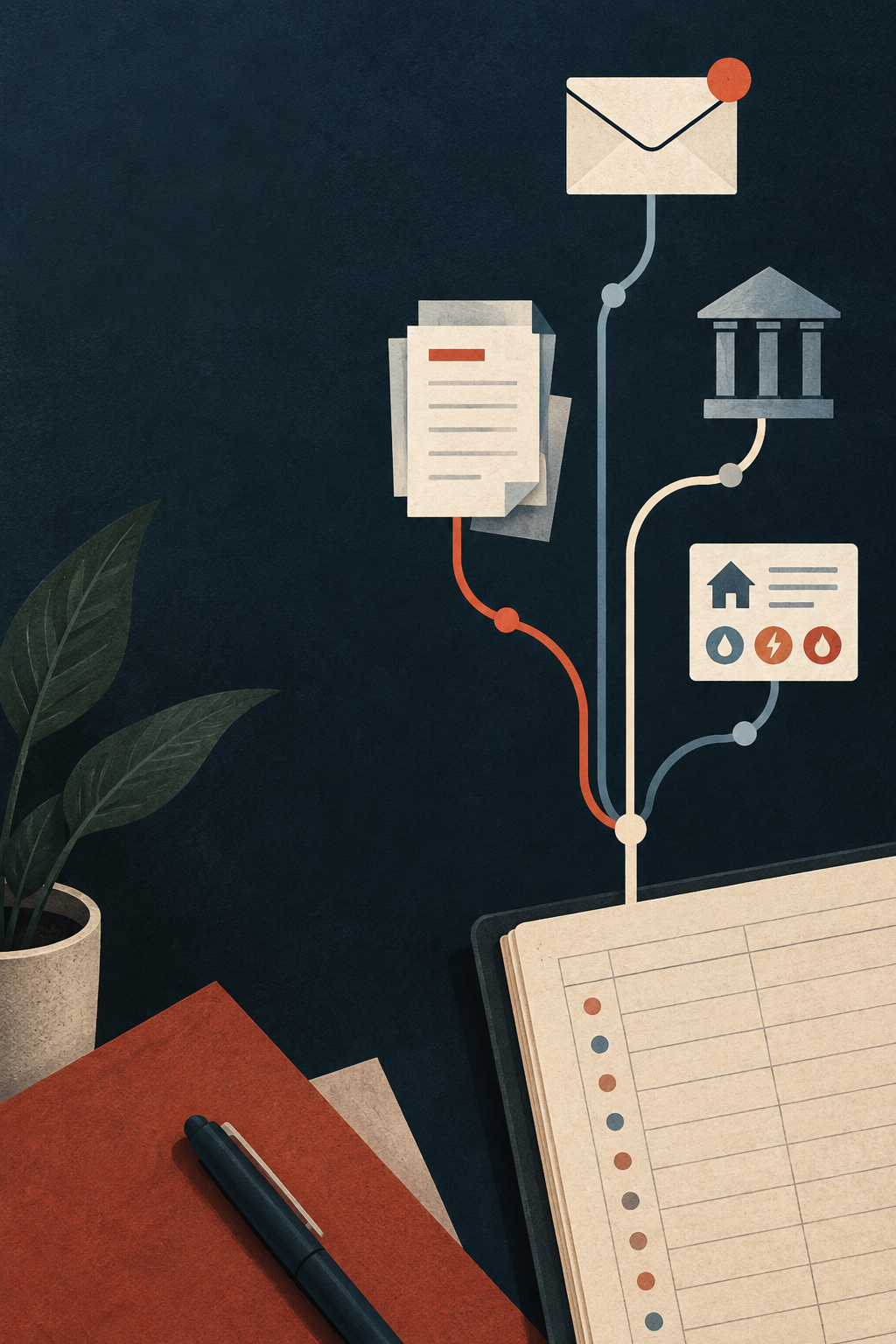 Household Bill & Due Date Checklist