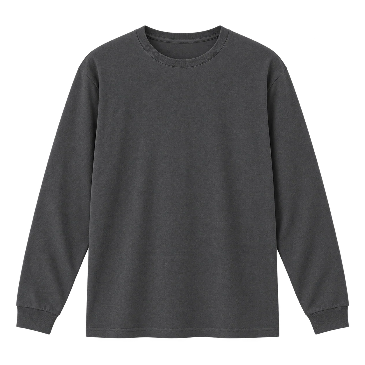 Essential Long Sleeve — Charcoal