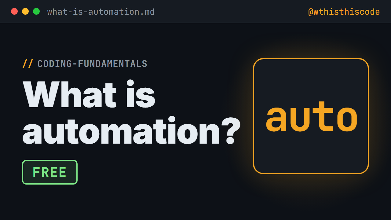 What is automation?