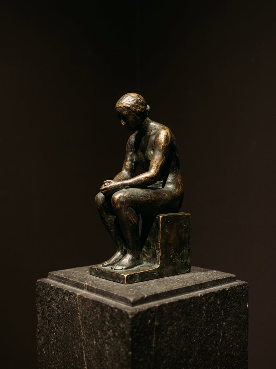 Bronze Figure, Seated