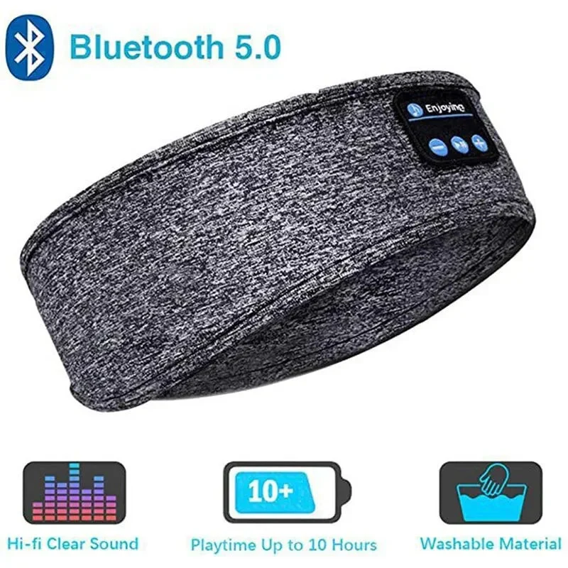 Bluetooth Sleep Headband – Wireless Headphones, Built-In Speakers, Comfortable F