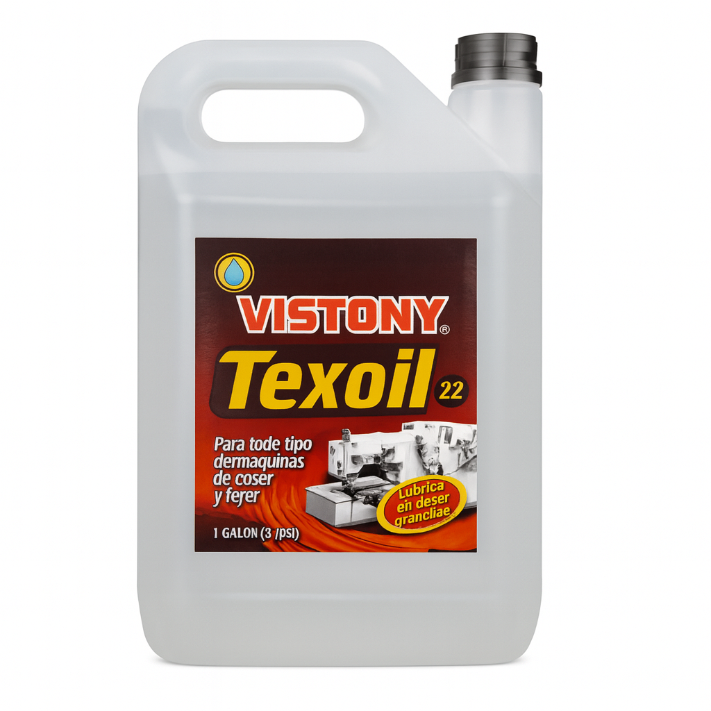 Aceite Vistony por Galón (4 Litros) – Para Máquinas de Coser Industriales