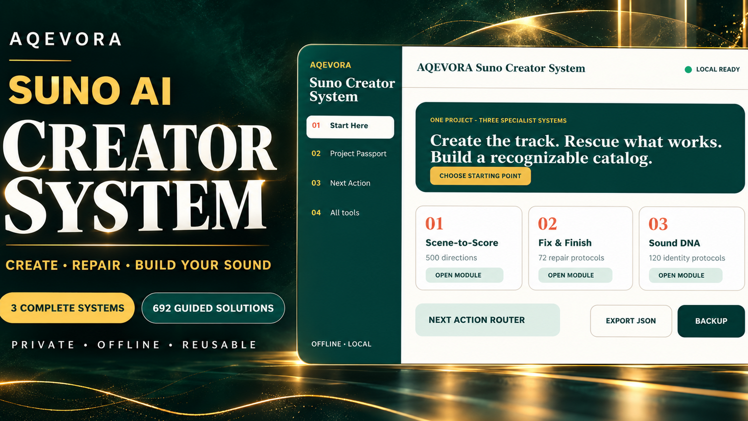 Suno AI Creator System — Create, Repair & Build Your Sound