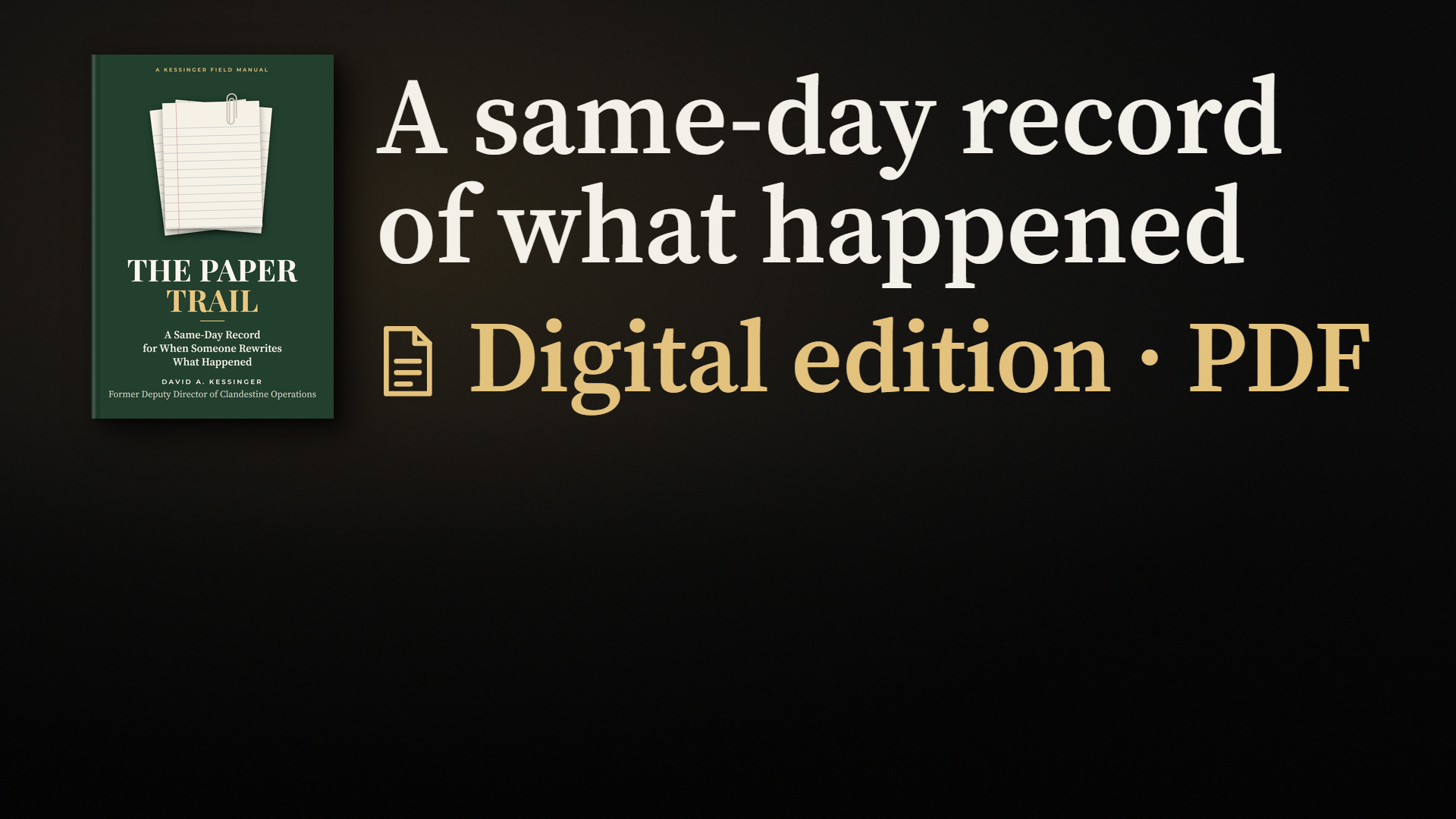 The Paper Trail