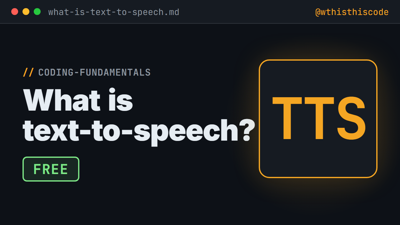 What is text-to-speech?