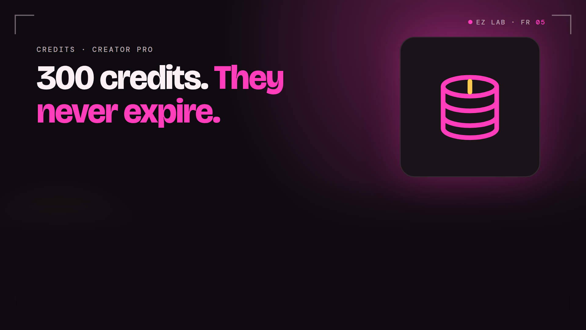 Credits - Creator Pro