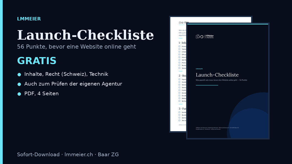 Launch-Checkliste – gratis