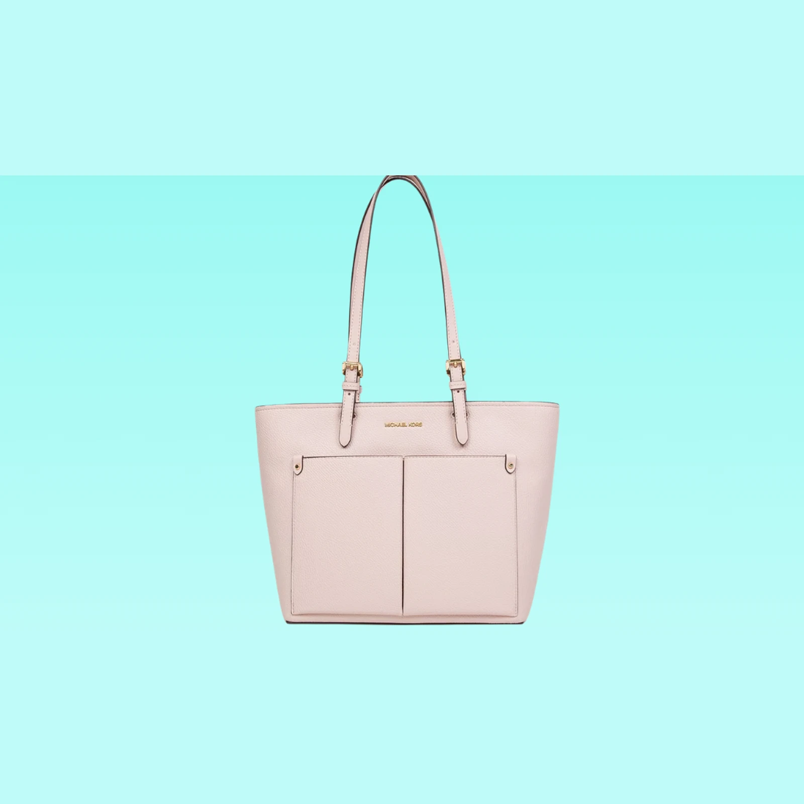 Michael Kors Jet Set Travel Medium Double Pocket Tote - Color/Pink.