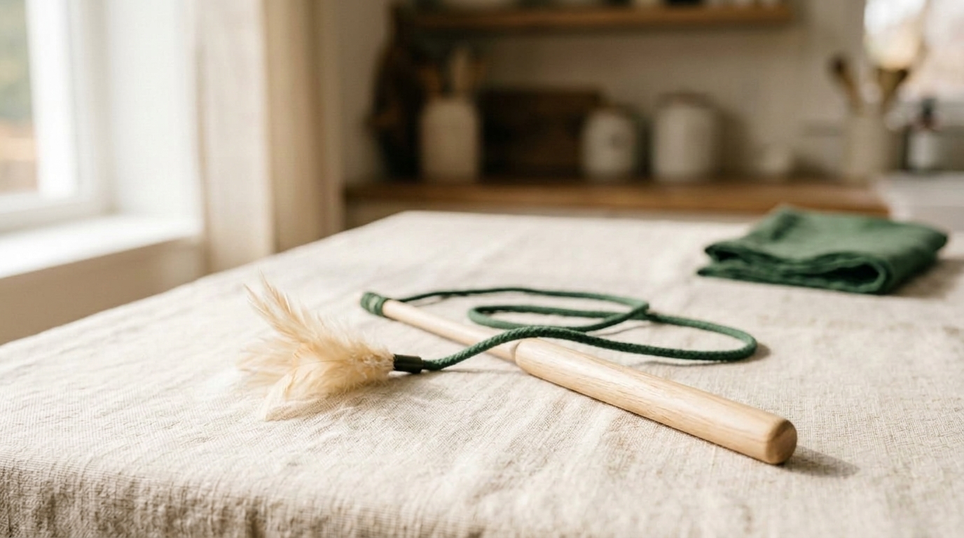 Feather Wand Cat Toy