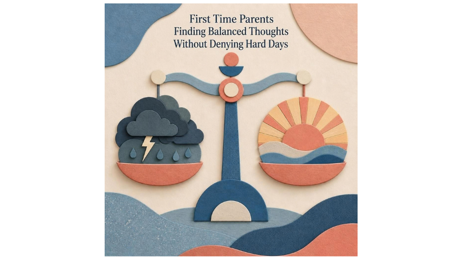 First Time Parents Finding Balanced Thoughts Without Denying Hard Days