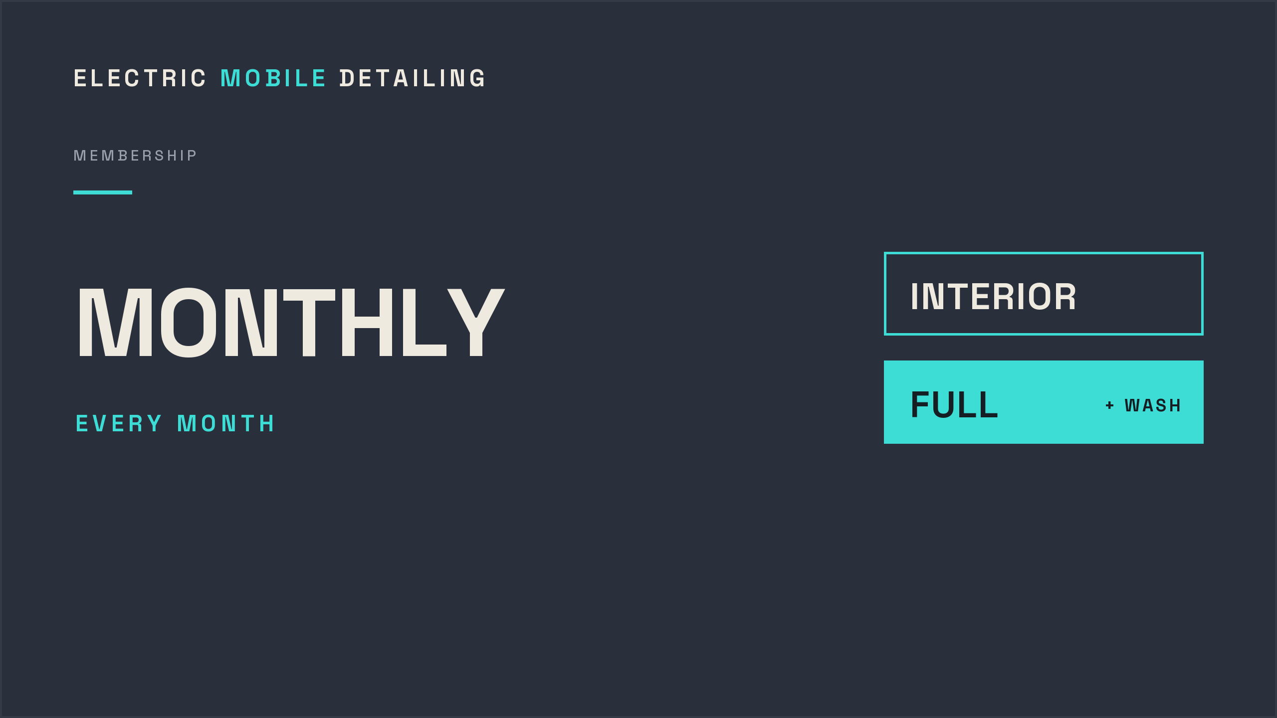 Detail Membership — Monthly