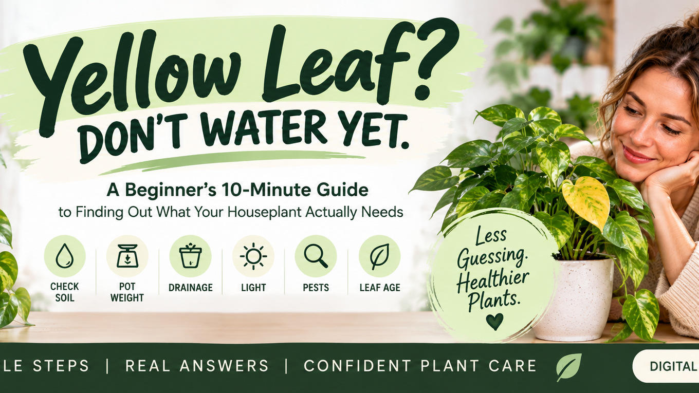 Stop Guessing at Yellow Leaves: A Beginner Houseplant Diagnosis Guide