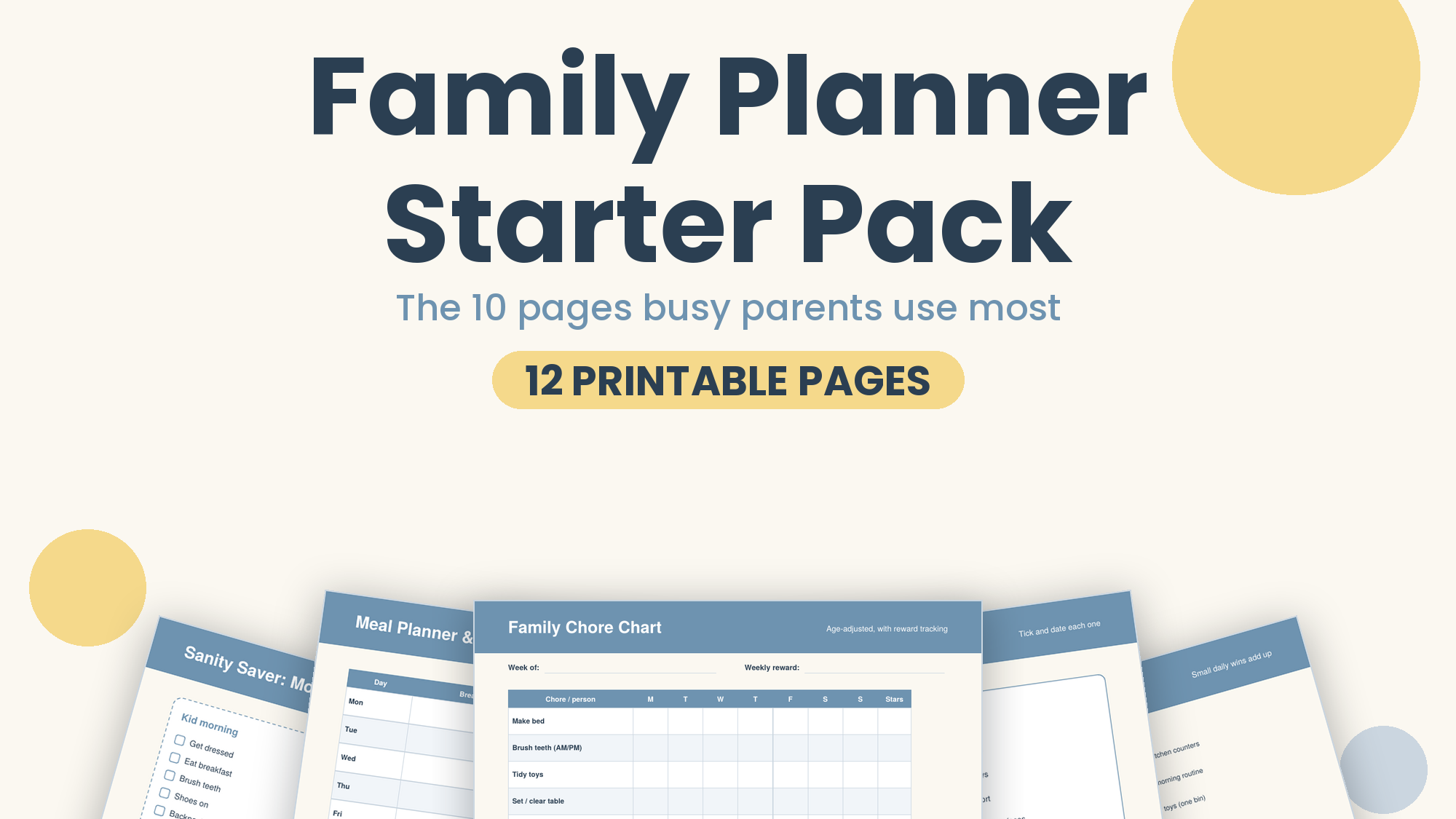 Family Planner Starter Pack