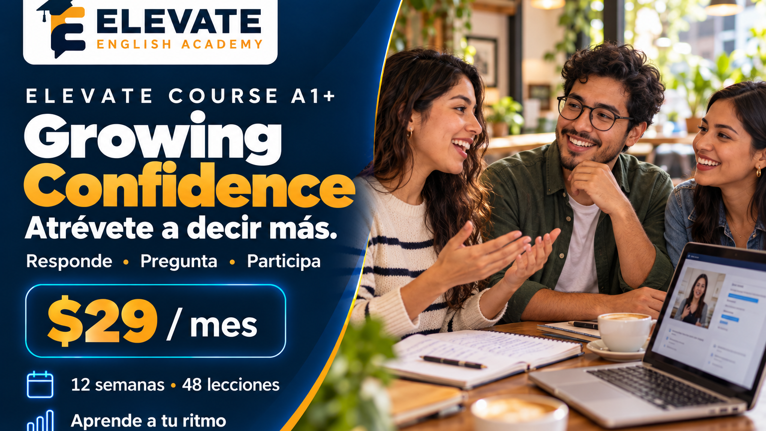 Elevate Course A1+ — Growing Confidence