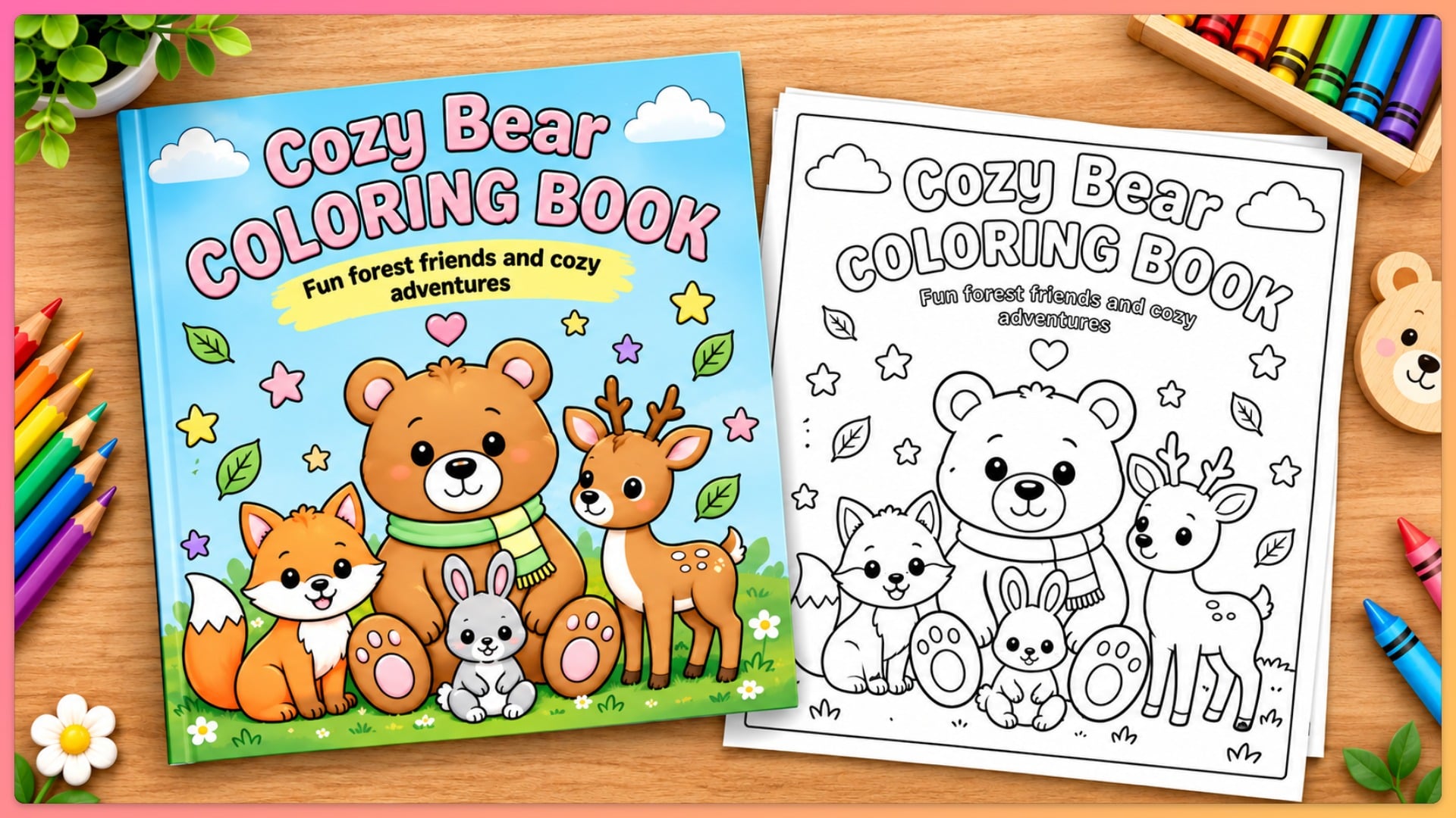 Cute Cozy Bear Pages