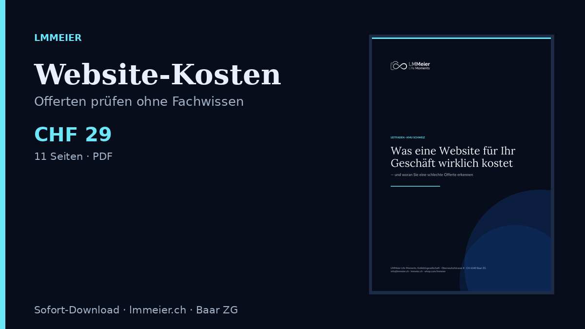 Was eine Website wirklich kostet – Leitfaden für KMU