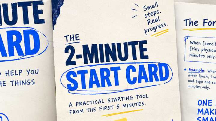 2 Minute Start Card
