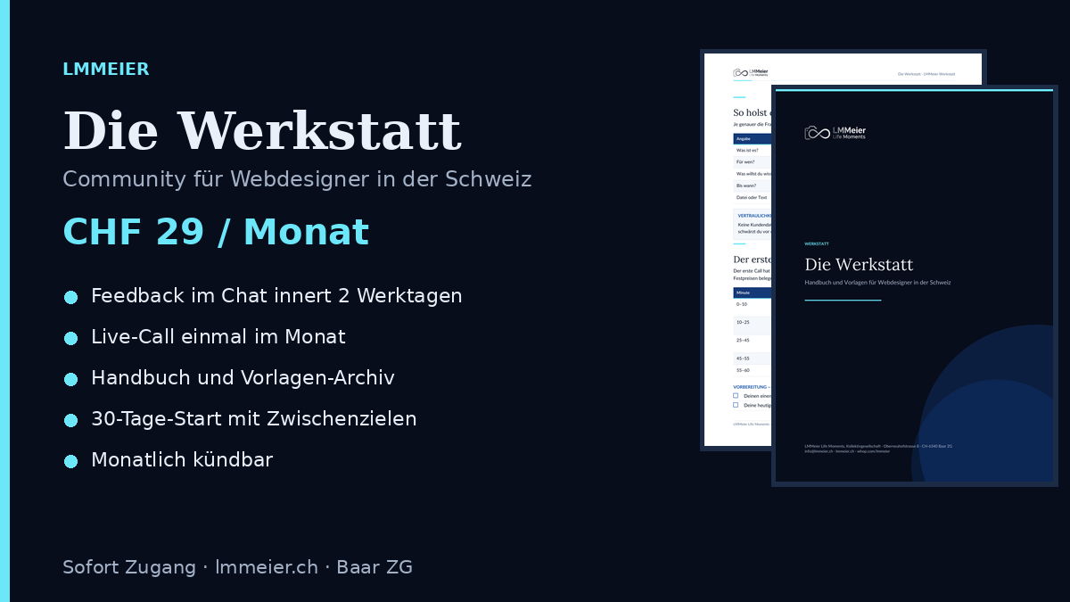 Die Werkstatt – Community für Webdesigner