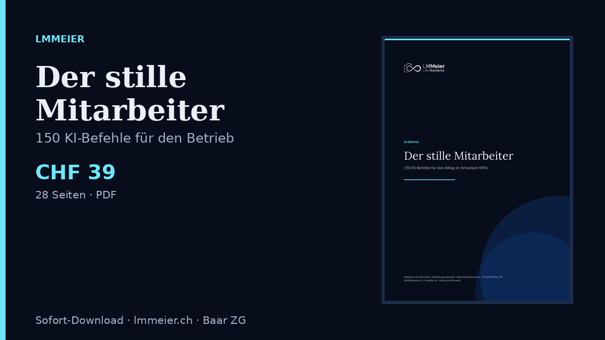 Der stille Mitarbeiter – 150 KI-Befehle für KMU