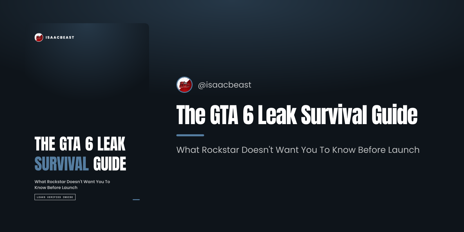 The GTA 6 Leak Survival Guide