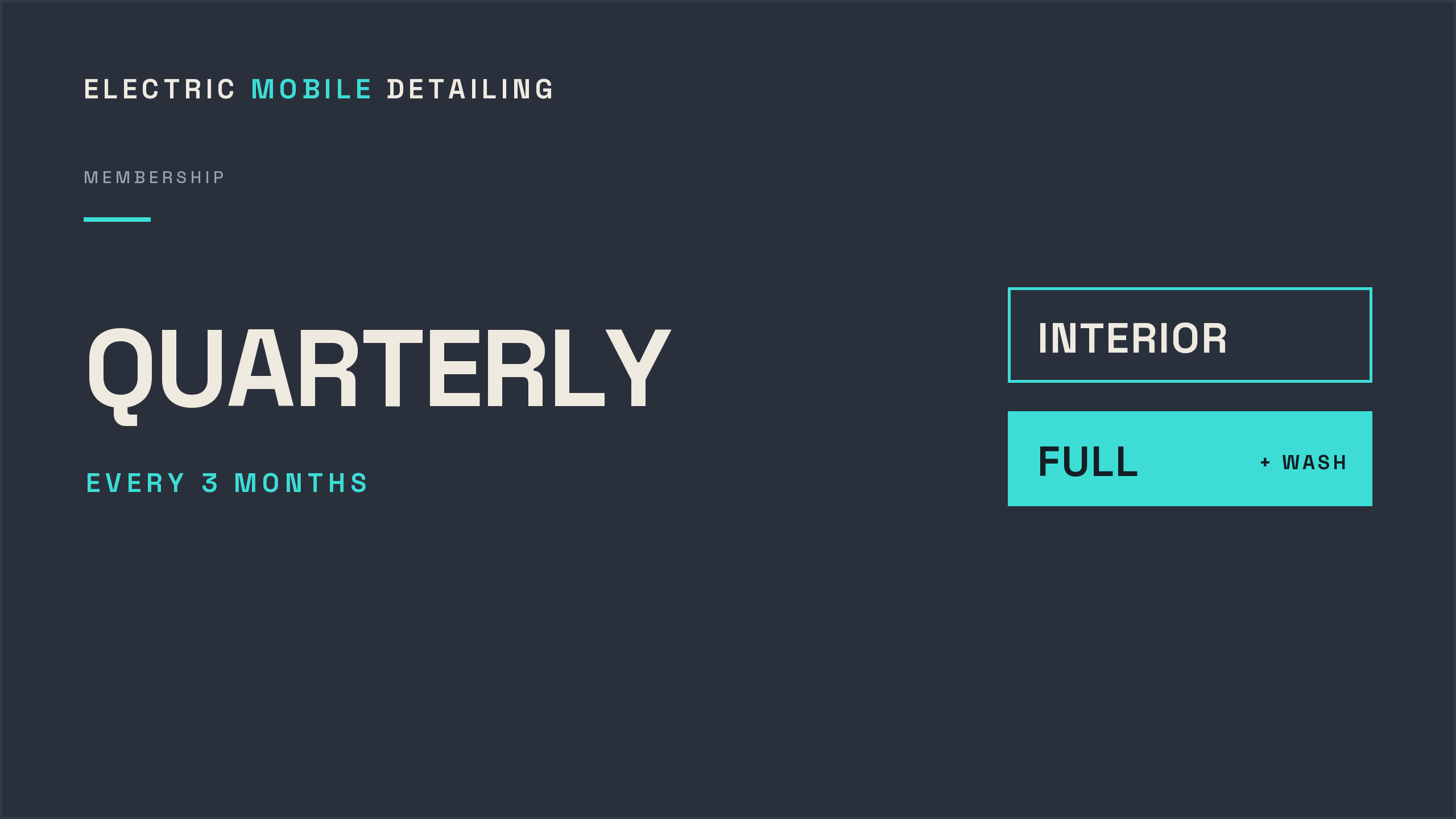 Detail Membership — Quarterly