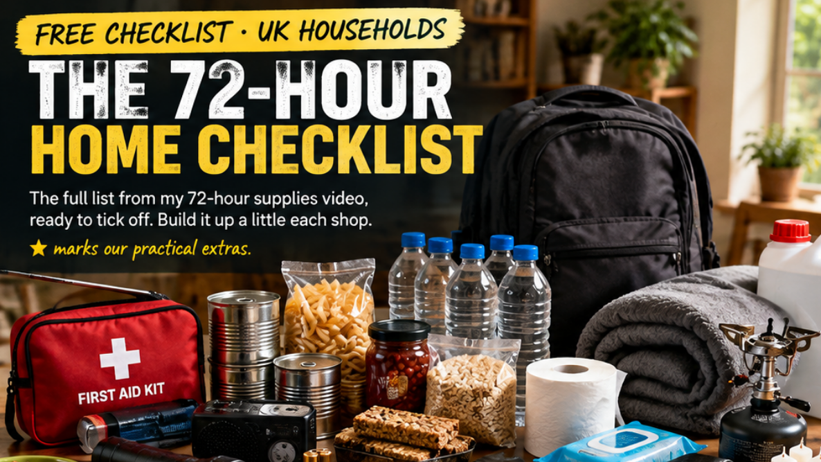 Free 72-Hour UK Home Checklist