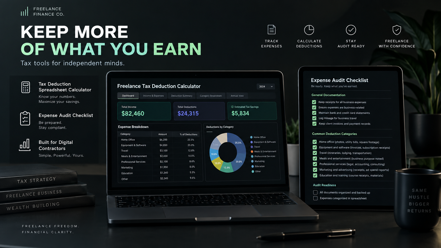 Freelance Tax Deduction Toolkit & Calculator