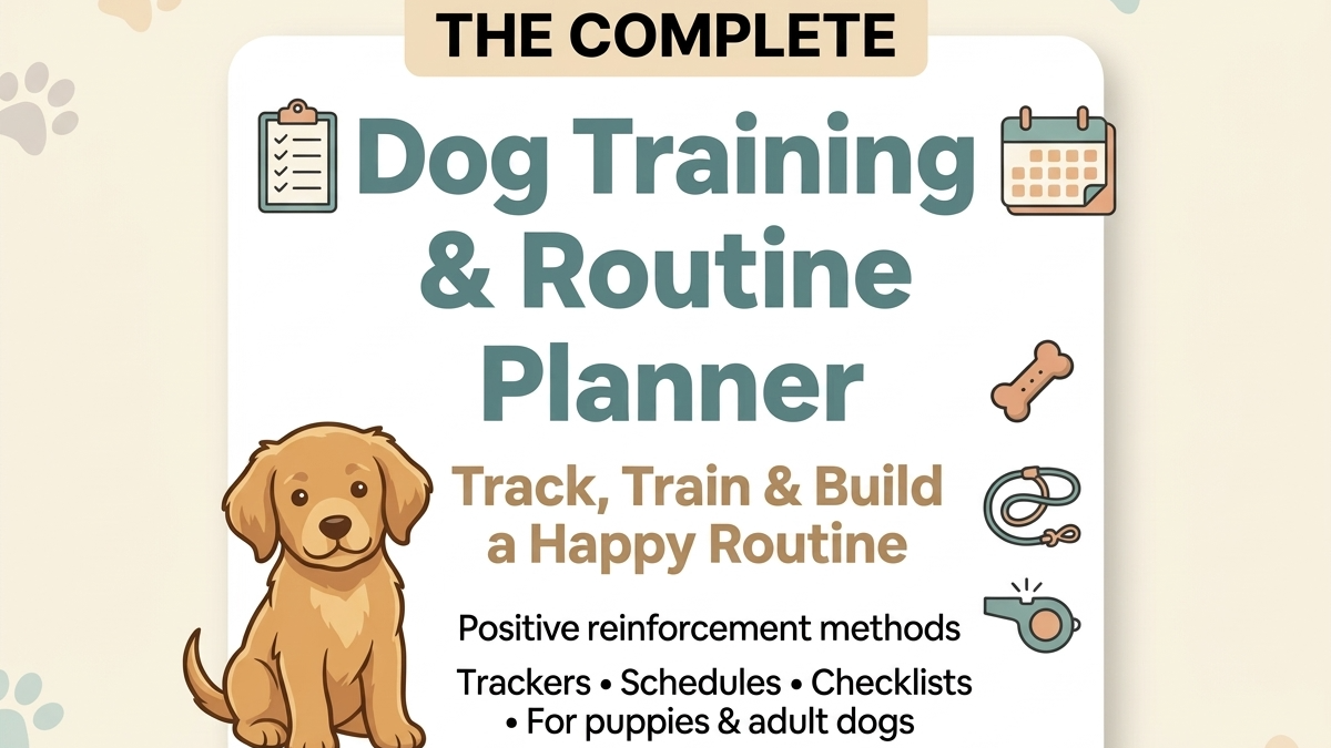 The Complete Dog Training  & Routine Planner