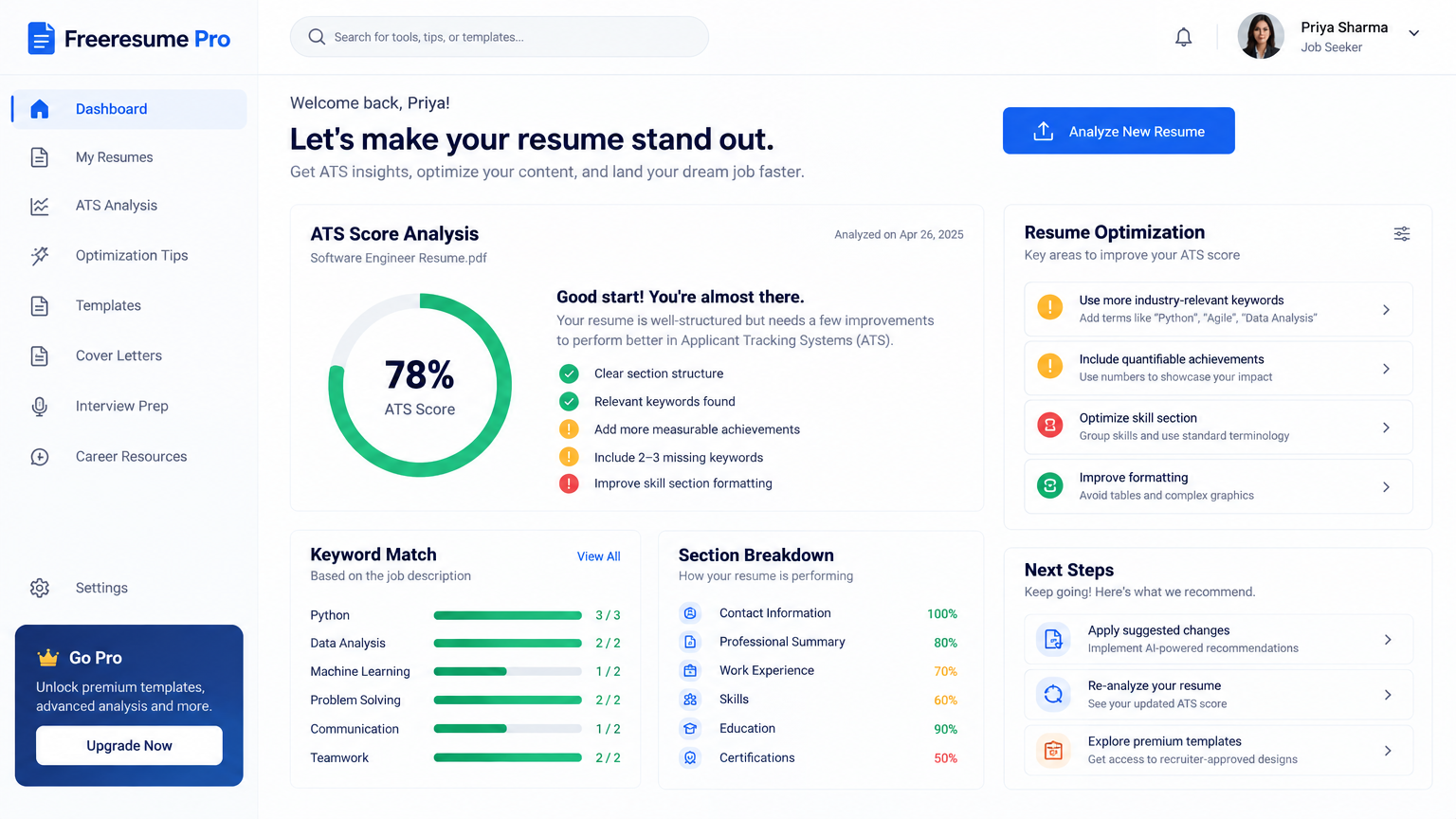 Freeresume Pro