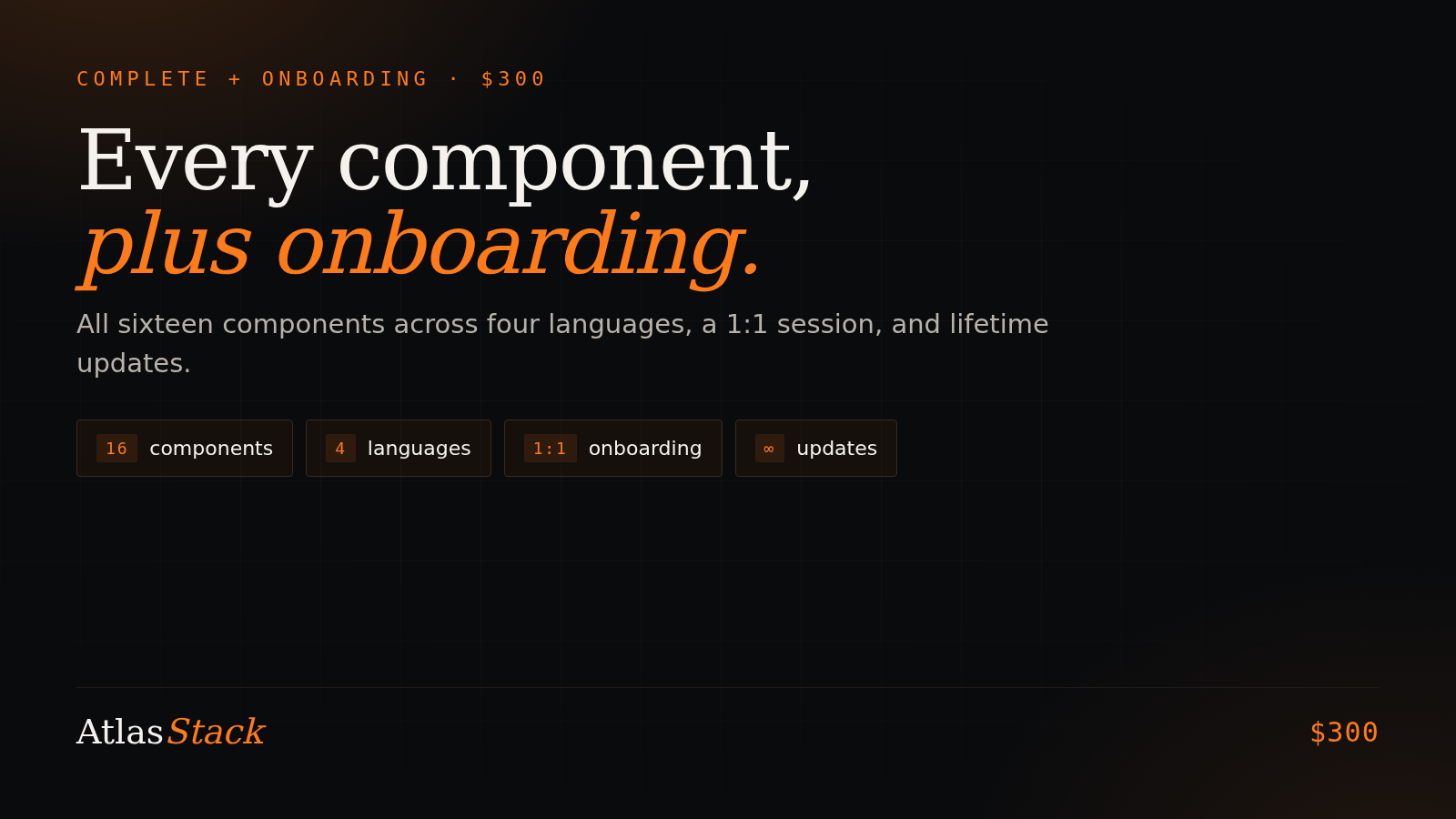 Atlas Stack - Complete + Onboarding