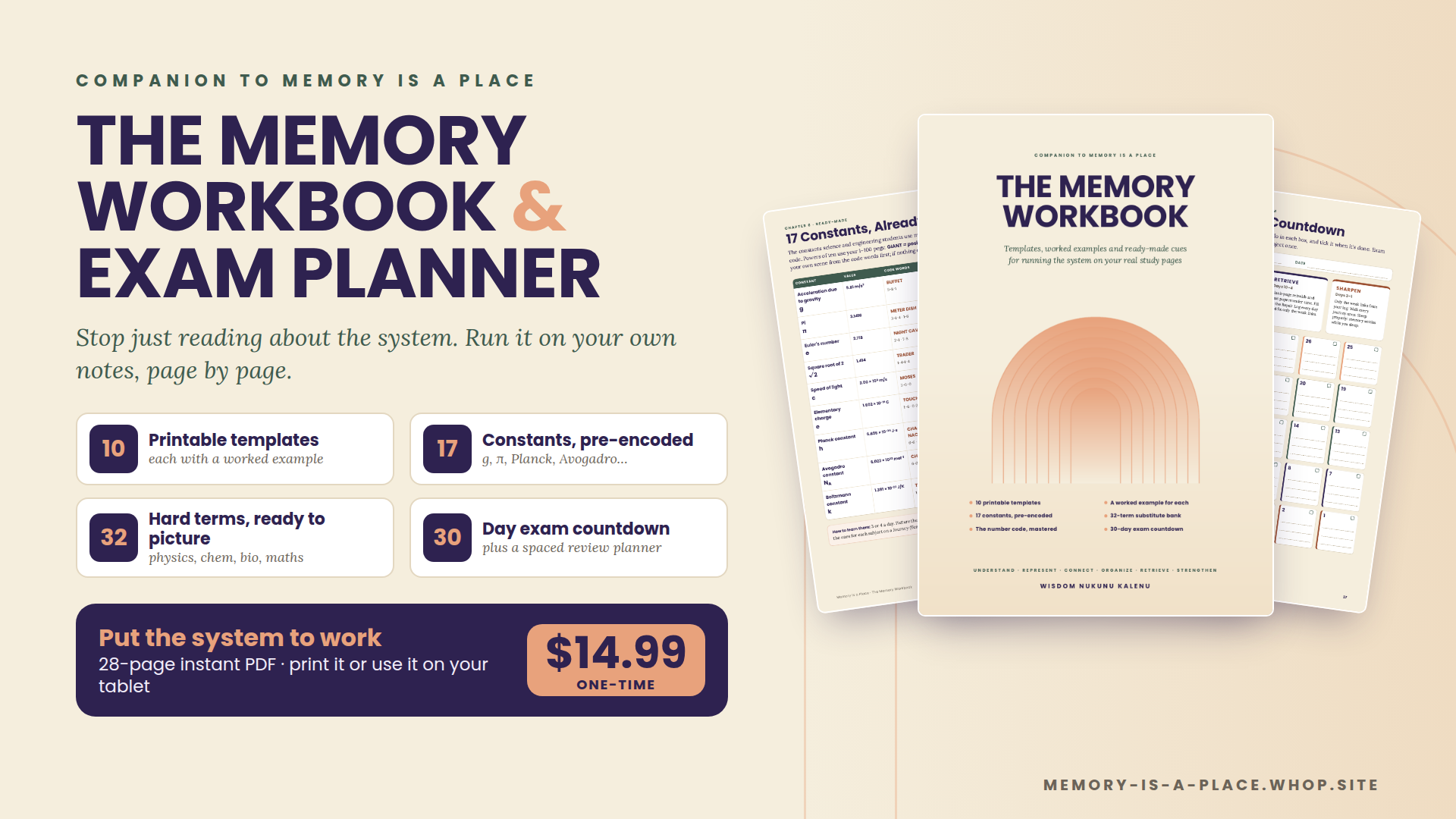 The Memory Workbook & Exam Planner
