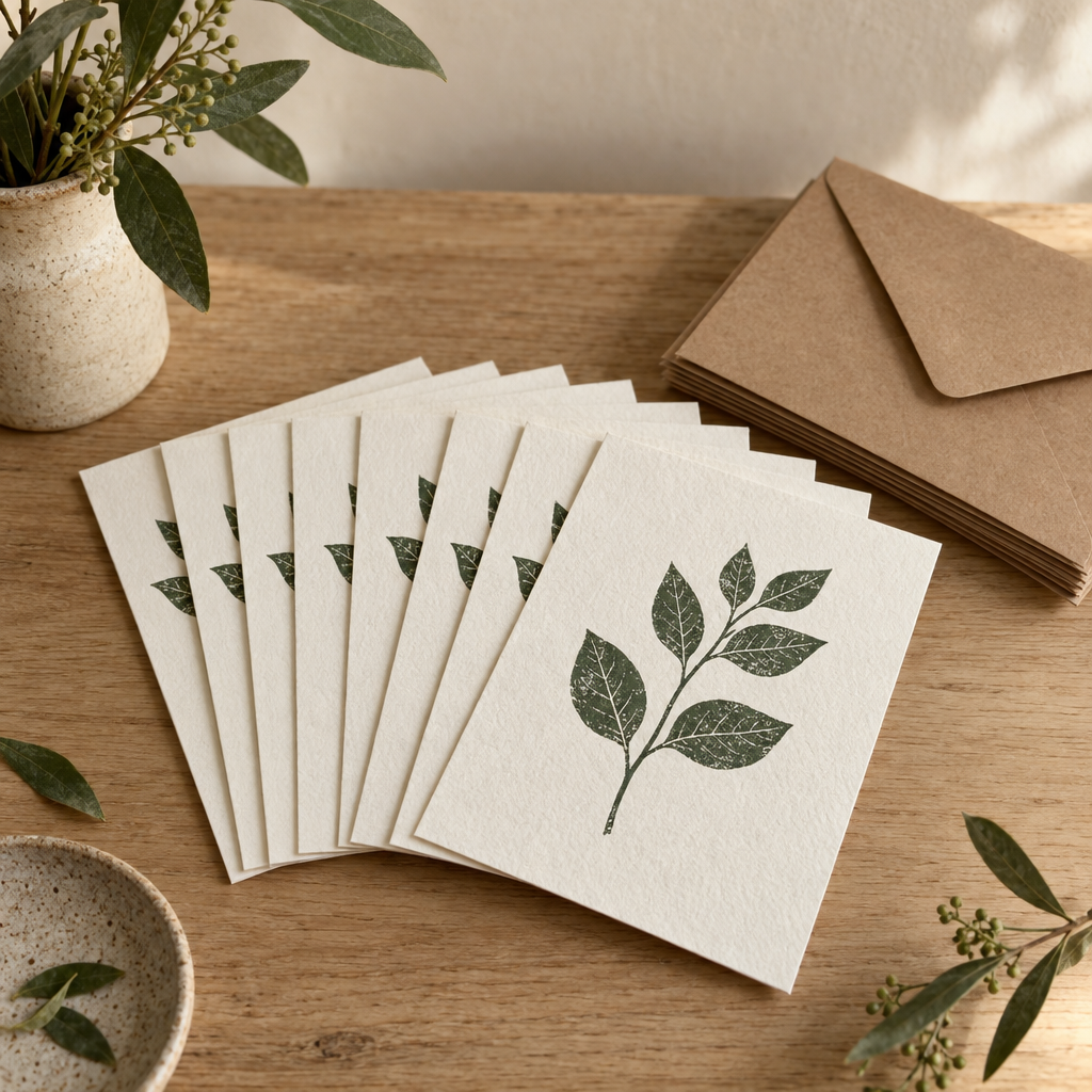 Letterpress Greeting Cards, Set of 8